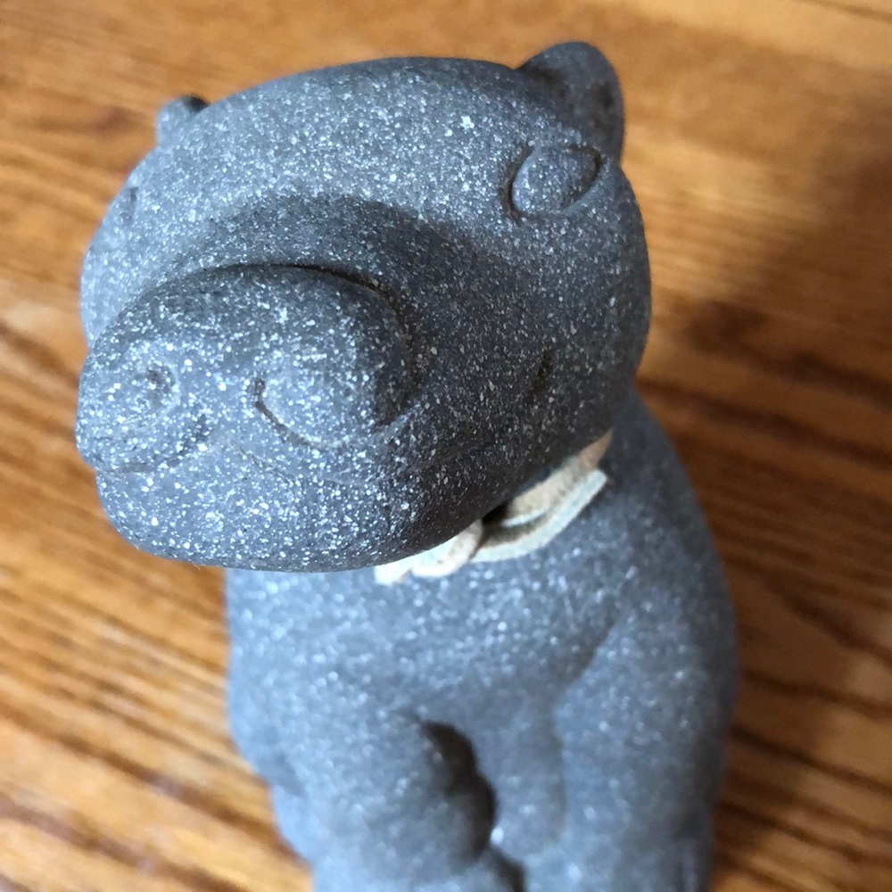 Granite Stone Dog Statue from Alaska